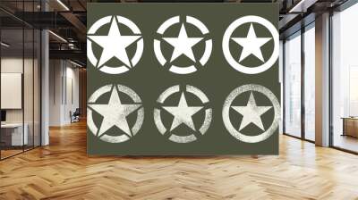 u.s military stars Wall mural