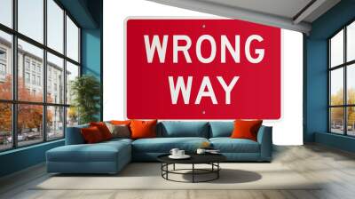 Wrong way Wall mural