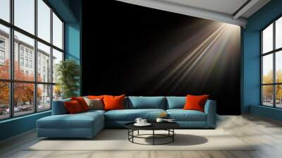 sunbeam sunlight beam sunshine sunset bright Wall mural