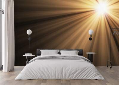 sunlight overlays abstract backdrop Wall mural