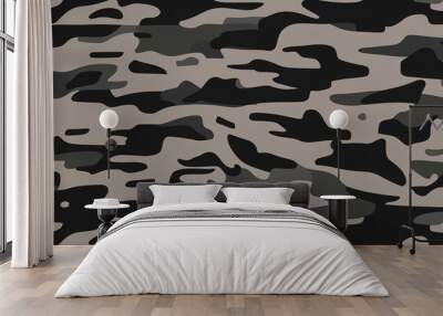 Camo background for  textured military hunting or paintball camouflage pattern Wall mural