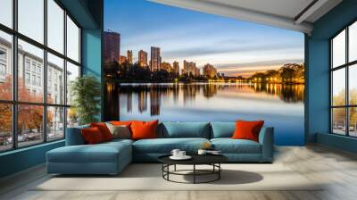 city skyline Wall mural