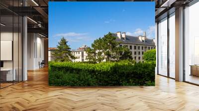 Paris,  Boulogne Billancourt district France. High views on home buildings in rue de Silly  Wall mural