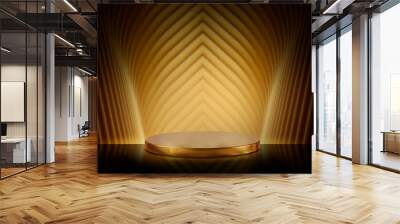 gold background for luxury product Wall mural