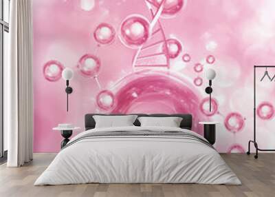 gold molecule for cosmetic background Wall mural