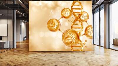 gold molecule gold chromosome Wall mural