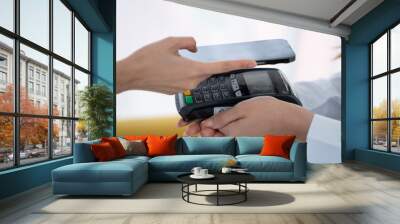 payment by mobile phone Wall mural