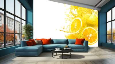 splash of lemon slice Wall mural