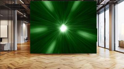 green warp abstract Wall mural