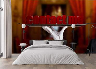 contact me Wall mural