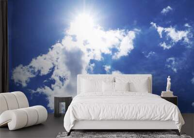 Cloud blue sky . Wall mural