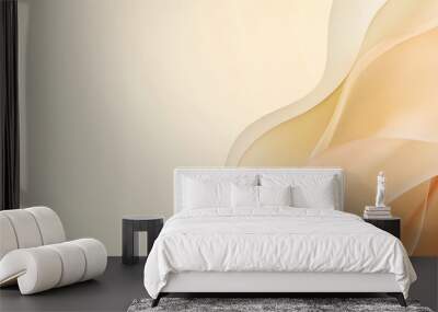 Cream gradient slide for a soft and professional corporate look  Wall mural