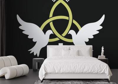 Trinity Sunday background. Wall mural