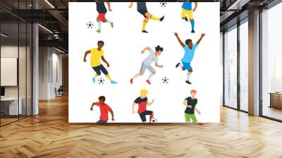 Soccer championship design element  Wall mural