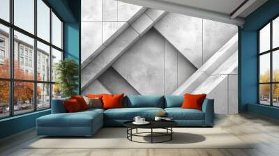  an illustration showcasing an abstract gray wallpaper motif on a white background Wall mural