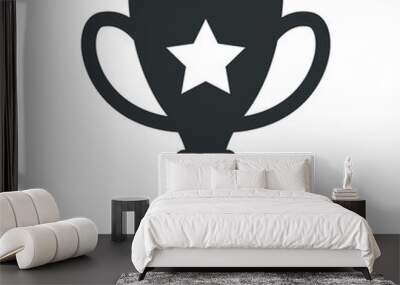 Champion trophy icon Wall mural