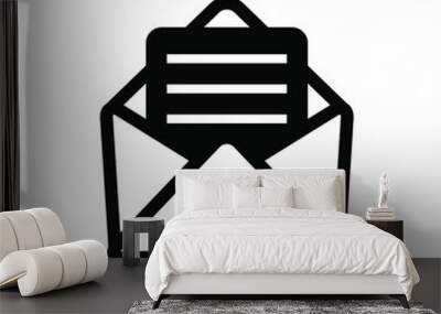 Email icon vector graphic illustration Wall mural