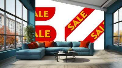 Sale Info Sign Label. Shop Retail window decal sticker Wall mural