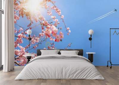 Travelling in spring Wall mural