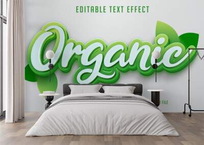 organic editable text effect Wall mural