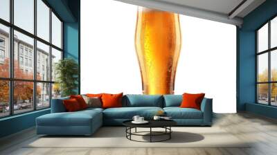 beer glass isolated on white Wall mural