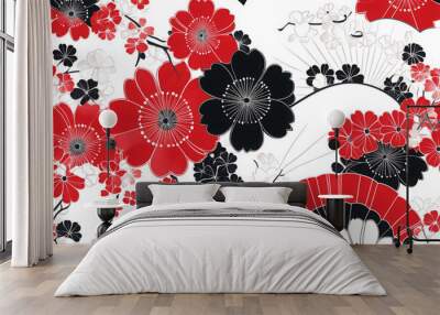 color pattern modern on background Wall mural