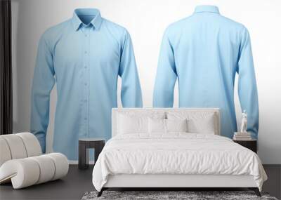 color shirt isolated on white Wall mural