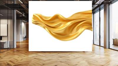 color silk isolated on white Wall mural