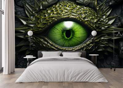 dragon eye on background Wall mural