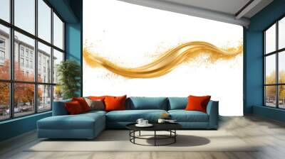 gold light isolated on white. Wall mural