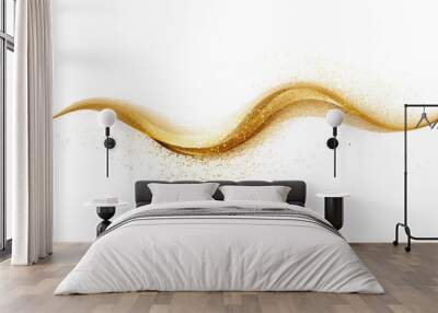 gold light isolated on white Wall mural