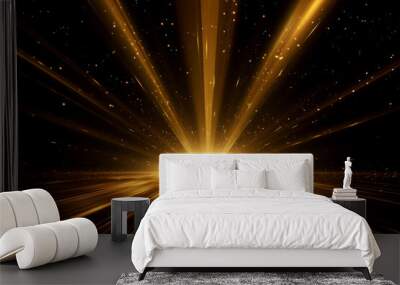 gold spark on background. Wall mural