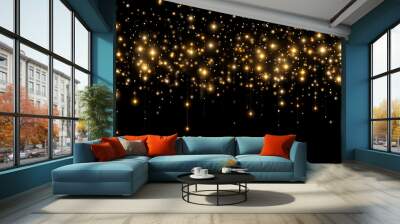 gold spark on background Wall mural