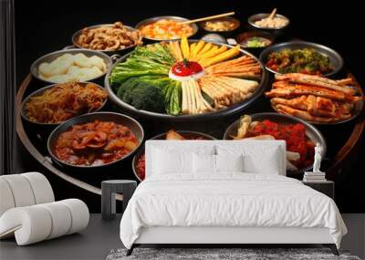 korean food on background Wall mural