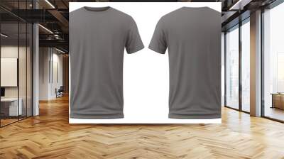 set of color view t-shirt isolated on white. Wall mural