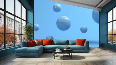 3D render of abstract spheres Wall mural