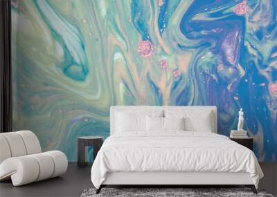 Abstract marble background creative contemporary liquid design Wall mural