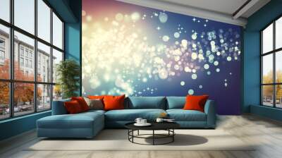 Abstract shiny light and glitter background Wall mural