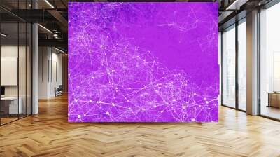 Abstract technology AI geometric futuristic lines background Wall mural