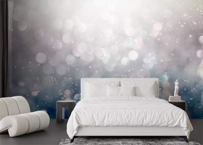 Beautiful abstract shiny light and glitter background Wall mural