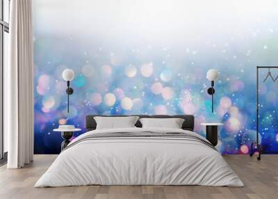 Beautiful abstract shiny light and glitter background Wall mural