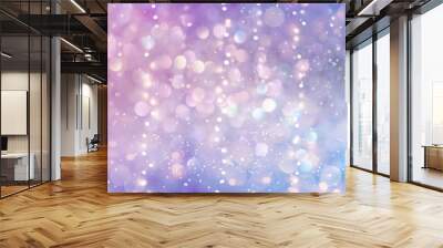 Beautiful abstract shiny light and glitter background Wall mural