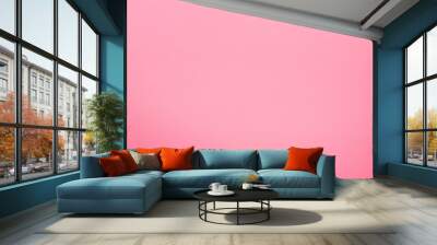 Blank paper textured abstract background in pink blue Wall mural