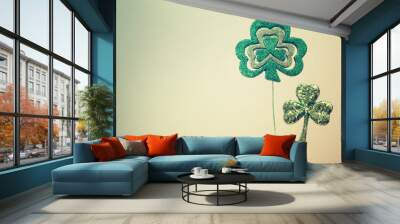 Saint Patricks Day ornaments Wall mural