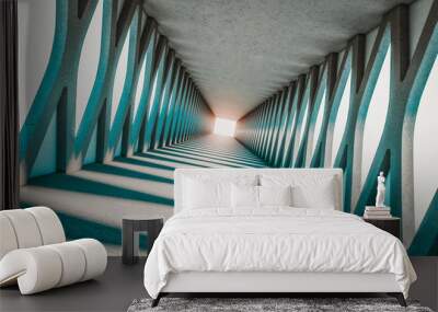 abstract 3d structure Wall mural