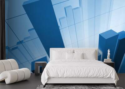 financial stat background Wall mural