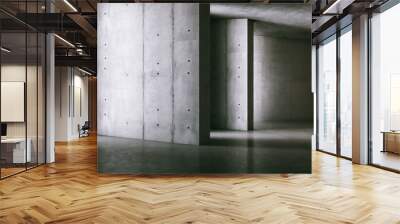 reinforced concrete interior, abstract texture. Wall mural