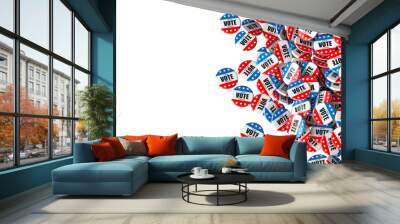 vote pins background Wall mural