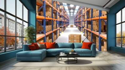 warehouse indoor view Wall mural