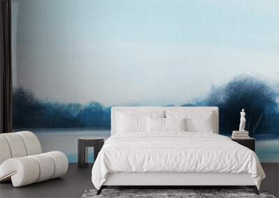 Abstract impressionism. Landscape Wall mural